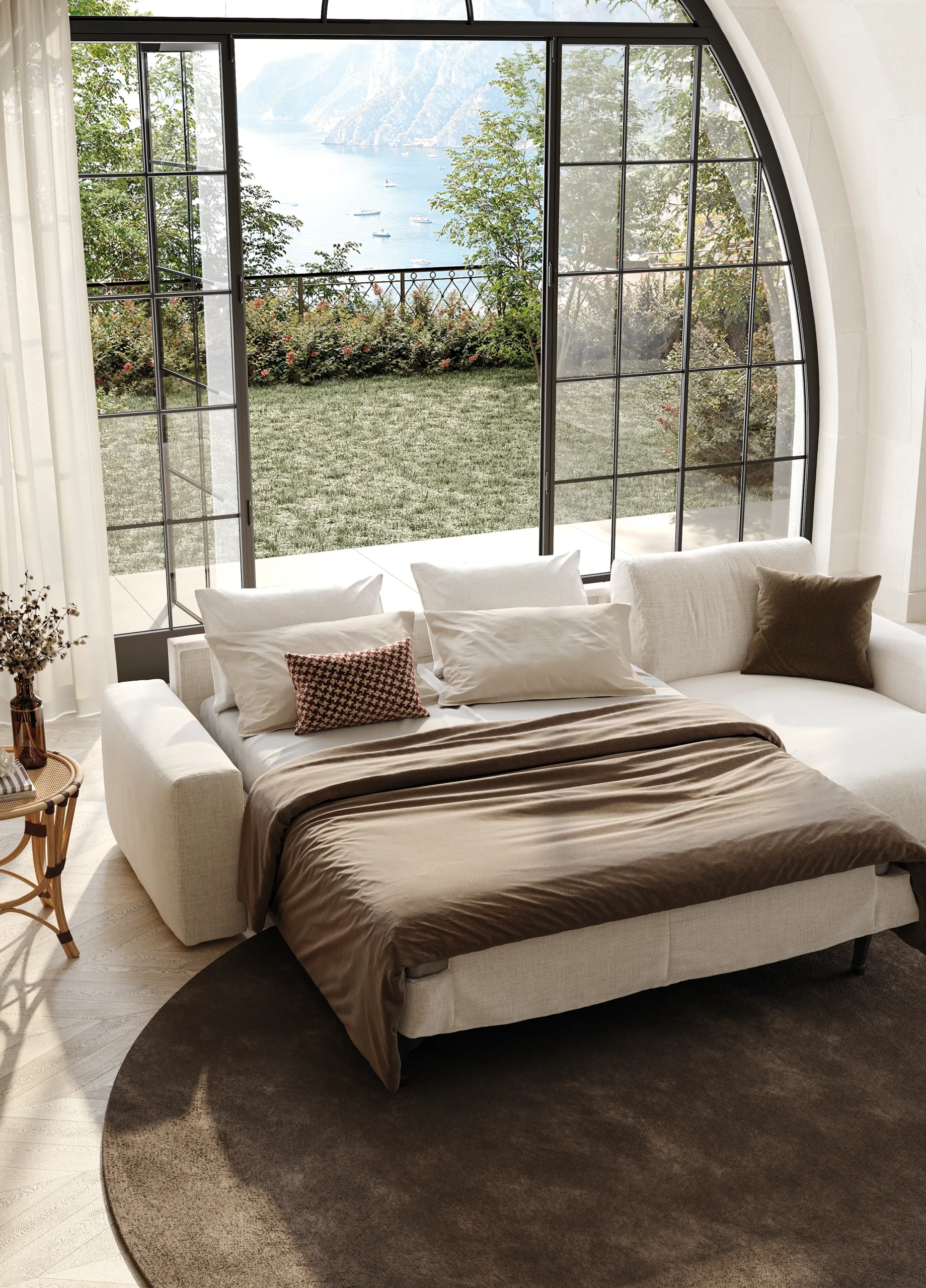 divano letto morbidone, divano ad angolo Orion srl